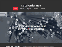 Tablet Screenshot of cataloniainox.ro